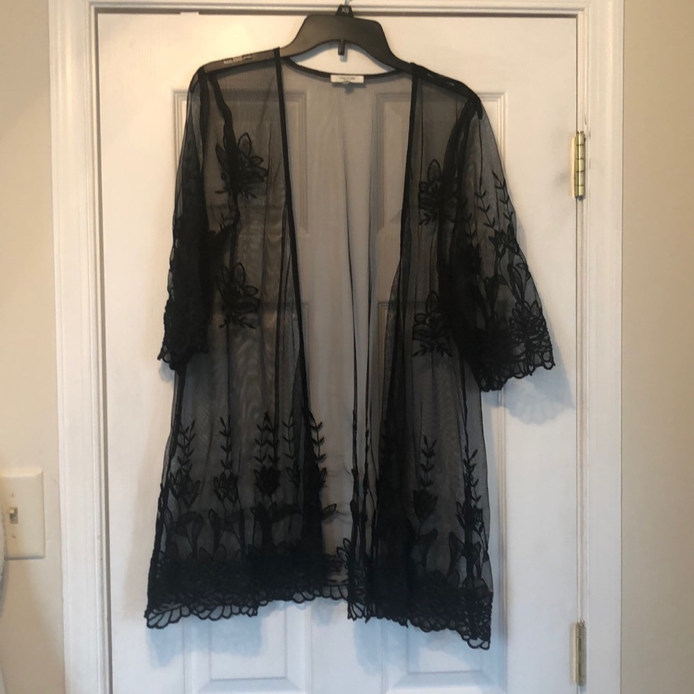 Maurice’s mesh cardigan/kimono
